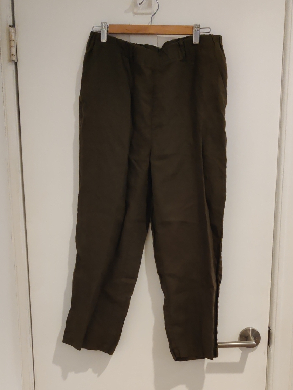 Quince European Linen Pants Olive Green
